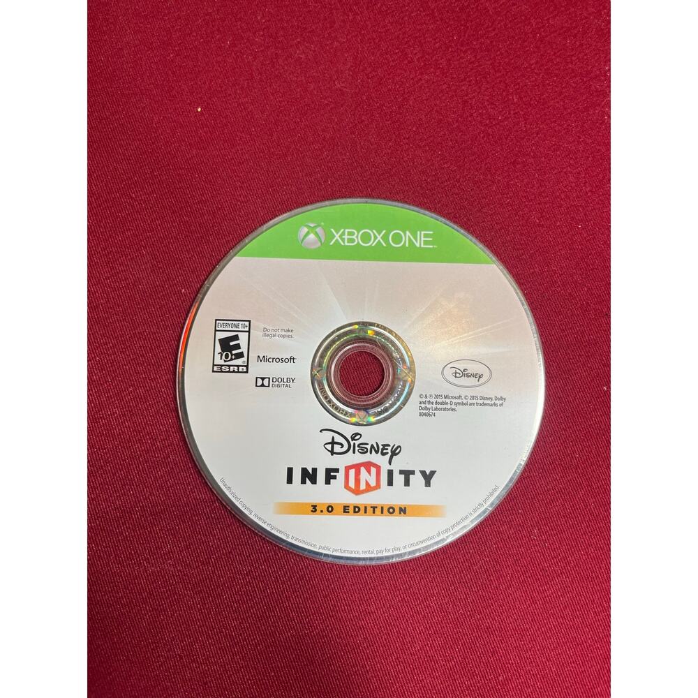 Xbox One Disney Infinity 3.0 Edition Disk Only-Tested good working cond